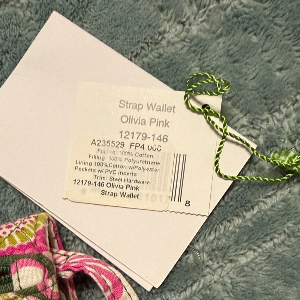 Vera Bradley Green and Pink Floral Crossbody Bag - Picture 3 of 4